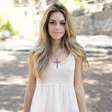 Amethyst Cross Pendant